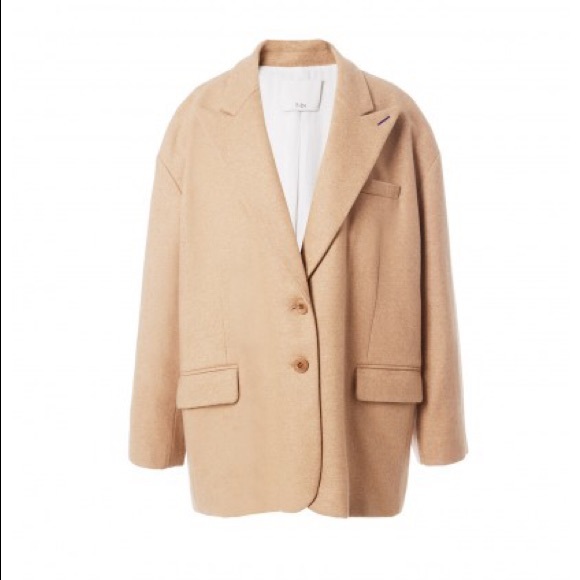 Tibi Liam flannel oversized wool blazer NWT - Picture 5 of 7